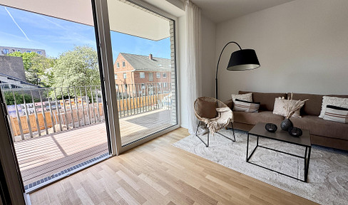 Exclusive 3-room new-build apartment in top location, south-facing balcony - close to Hafencity