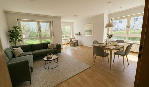 Bright 3 room first floor apartment
