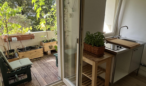1-room apartment with balcony/ furnished
