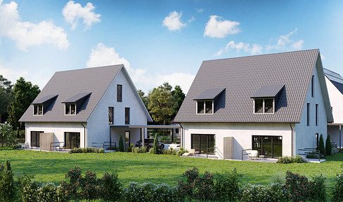 First occupancy: solid new-build semi-detached house on 589 sqm garden plot (house 4)