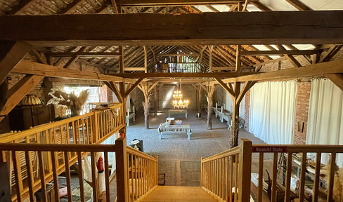 Farm barn in the Baruther Urstromtal with plenty of space inside and out