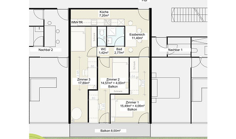 Luxury 3-bed flat share in top location