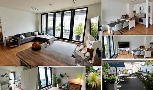 Furnished 4-room apartment near Ostkreuz with large terrace