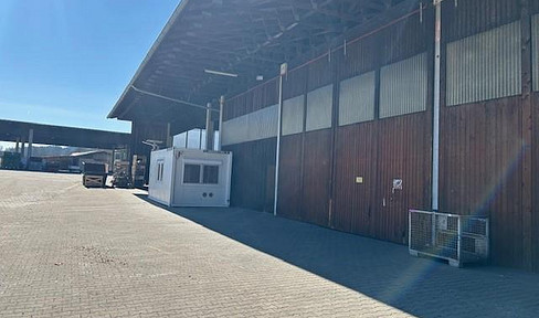 Lagerhalle 1100qm mit überdachter Freifläche