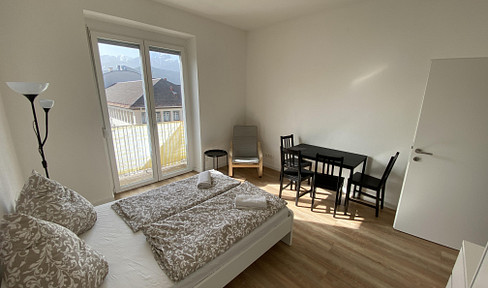 Renovated 2-room apartment in the center near the train station