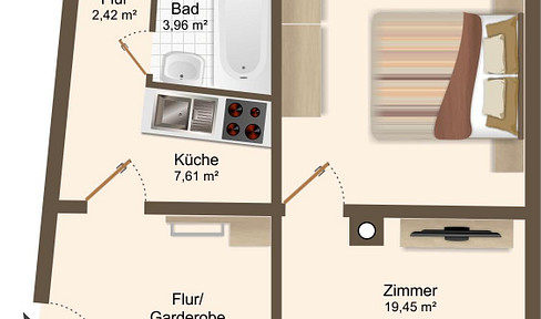 Schöne 3,5 Zi-Wohnung in historischem Gebäude Worms City, EBK, neue Fenster, Dachterrasse