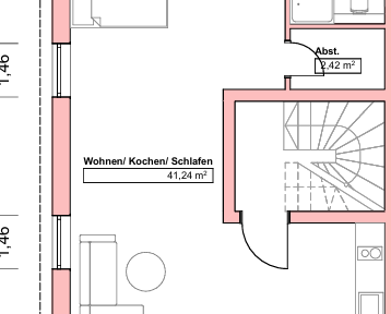 Furnished penthouse apartment