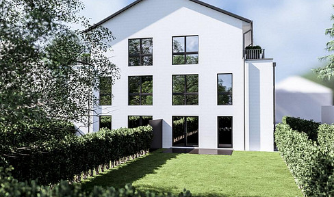 Modern and climate-friendly townhouses on Kupferteich with KfW40+QNG, new build first occupancy