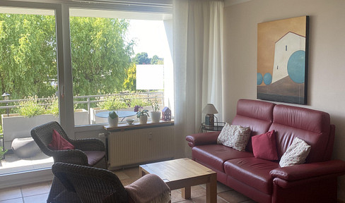 Light-flooded 3-room apartment with south-facing balcony and far-reaching views (incl. garage) - in Troisdorf-Eschmar