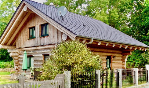 Charming natural log house