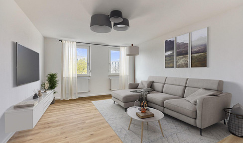 Completely renovated - bright 2-room apartment facing south-west with kitchen and windowed bathroom