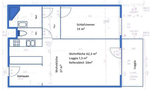 Ruhige Wohnung in unmittelbarer Nähe zum Erholungsgebiet Laaer Wald