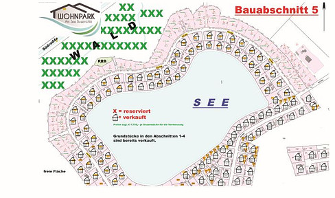 Building plots at the lake (also for developers) - Emsland - FREE OF PROVISION - Herzlake (381)