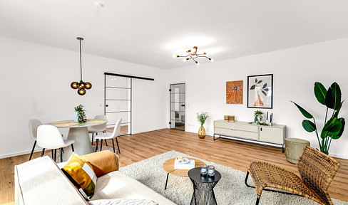 Modern, renovated 3-room apartment for first-time occupancy - commission-free