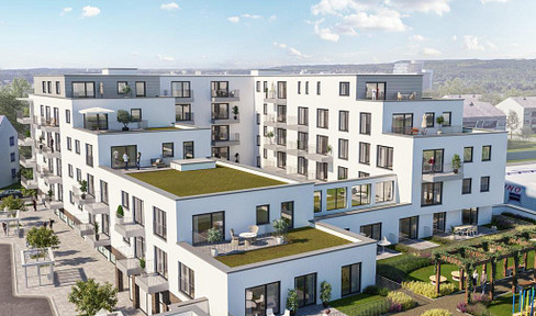 Beautiful new-build apartment with penthouse roof terrace in the middle of Sindorf