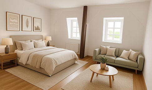 Großzügige 1-Zimmer-Wohnung frisch renoviert mit Traumblick