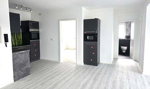 Modern, light-flooded, open living concept, condominium in Gross-Umstadt, newly renovated with EBK