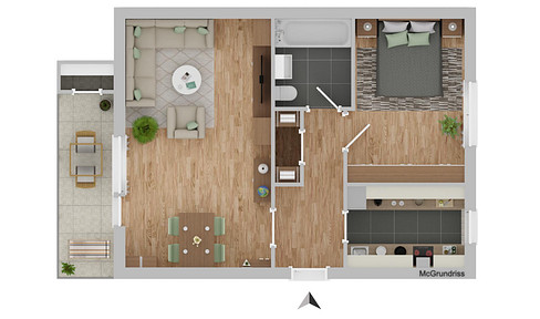2-room apartment