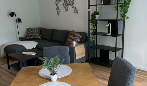 FURNISHED & FURNISHED: Freshly renovated 3-room apartment all-inclusive (U-Bahn, Südpark, Isar)