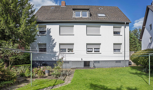 Moderne 2-Zi.-DG-Whg. (42 m²) mit Garten, neuem Bad & Teilmöblierung nahe Katzenbusch