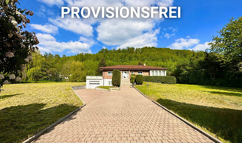 Commercial building, building site and residential building on a spacious plot in an idyllic location in Kämpfelbach
