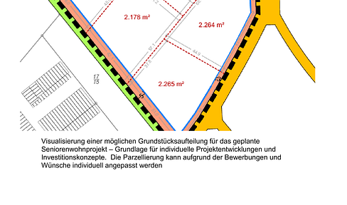 **Building land for senior living in the "Grote Placken" development area in Wiefelstede to investors**