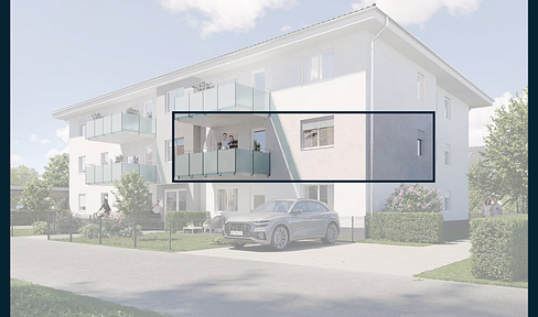 2-room new-build apartment - first occupancy, balcony, kitchen, carport, wallbox