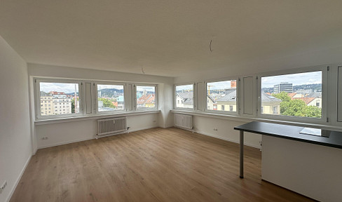 Refurbished 1-room apartment with an exclusive view in the center of Stuttgart