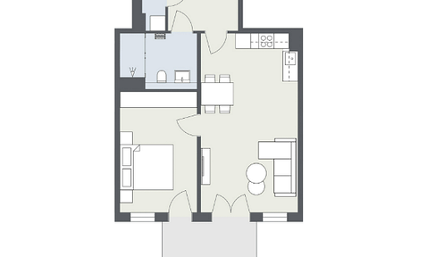 2-Zimmer-Neubauwohnung mit Terrasse & eigenem Garten