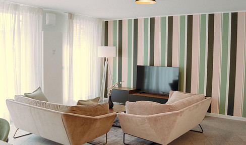 Luxury furnished penthouse apartment with underground parking