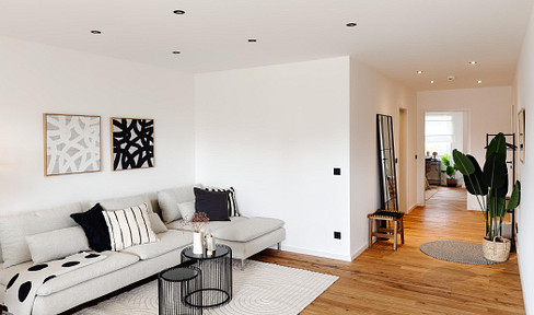 Sanierte 2-Zimmer-Wohnung mit großem Süd-Balkon im Herzen von Kleinostheim