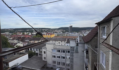 Bright 1-room apartment with fitted kitchen and bathroom with window in Pforzheim-Nordstadt