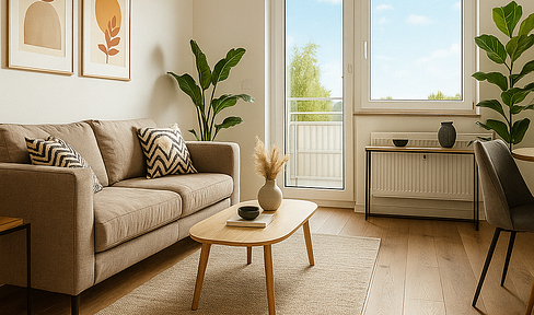 Tasteful 3-room apartment with balcony and EBK in Geesthacht
