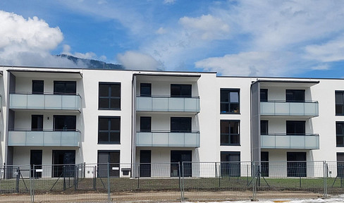 bright 58 m² newly built apartment, first occupancy, 9 m² hidden balcony, underground parking garage
