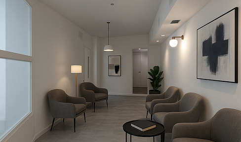 Modern 3-room apartment / part-ownership in new building with large windows