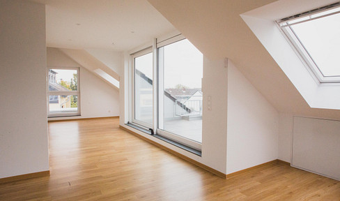 2.5 room penthouse apartment in new build from 2017 with large roof terrace in Heimbach-Weis