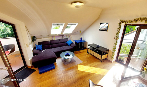 15.08.25 for 10 months furnished 63 m2 upper floor, Solln