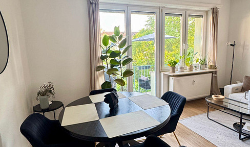 Modern bright 3-room apartment with balcony & EBK
