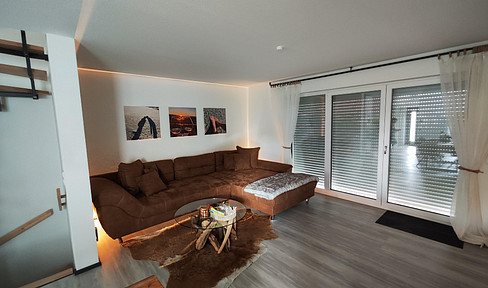 Modern semi-detached house with the highest energy standard according to KfW 40 Plus standard