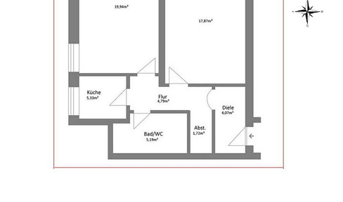 Munich-Schwabing 2-room apartment