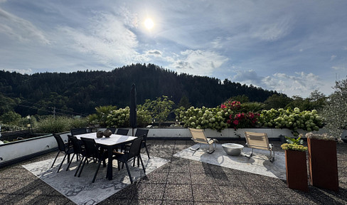 🏡 Stylish living with a view - completely renovated terrace apartment in Gernsbach for connoisseurs
