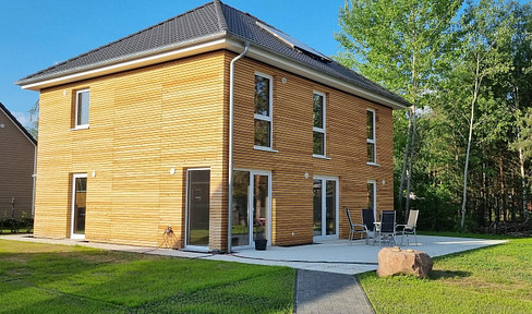 Urban villa (energy-saving house) in the countryside with regional train connection; August-Strindberg Weg 7, Borkwalde
