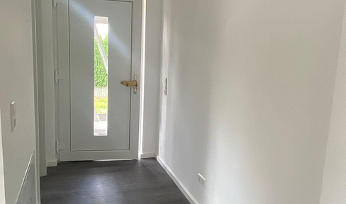 First occupancy - new semi-detached house with garden