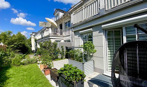 Exklusive 3-Zimmer-Stadtvilla-Gartenwohnung mit Südterrasse & TG in Bestlage Moosach - ruhig, sonnig