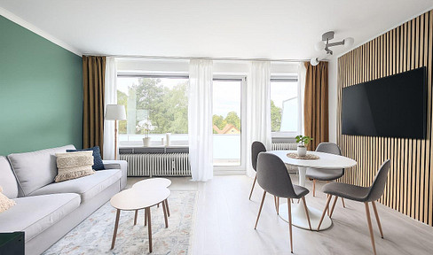 Lovingly furnished 1-room apartment with balcony - IMMEDIATELY AVAILABLE