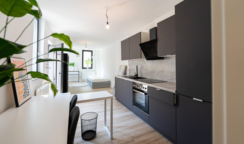 Fully furnished, first occupancy - newly built apartment *5 MIN RWTH*, quiet in the backyard, designer kitchen