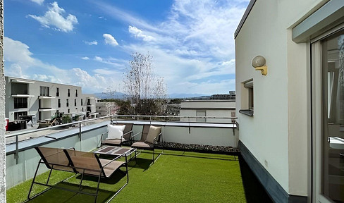 Furnished 2-room apartment with EBK and roof terrace in St. Mang Kempten (Allgäu)