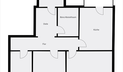 95 sqm terrace apartment bright, friendly in art nouveau villa, modern fitted kitchen Flamersheim