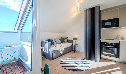 Exklusive 1-Zimmer-Attikawohnung für Studierende mit Stil