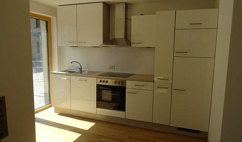 New build: stylish 2-room first floor apartment with EBK and terrace